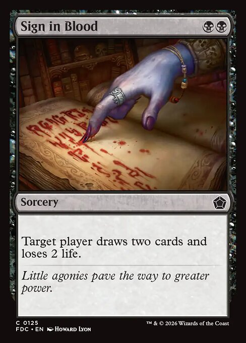 Sign in Blood (Foil)