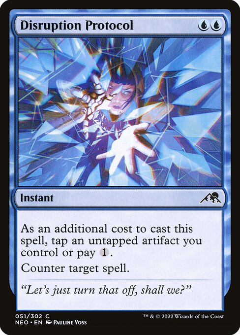 As an additional cost to cast this spell, tap an untapped artifact you control or pay {1}.
Counter target spell.
