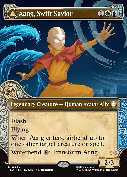 Aang, Swift Savior // Aang and La, Ocean's Fury (Foil)