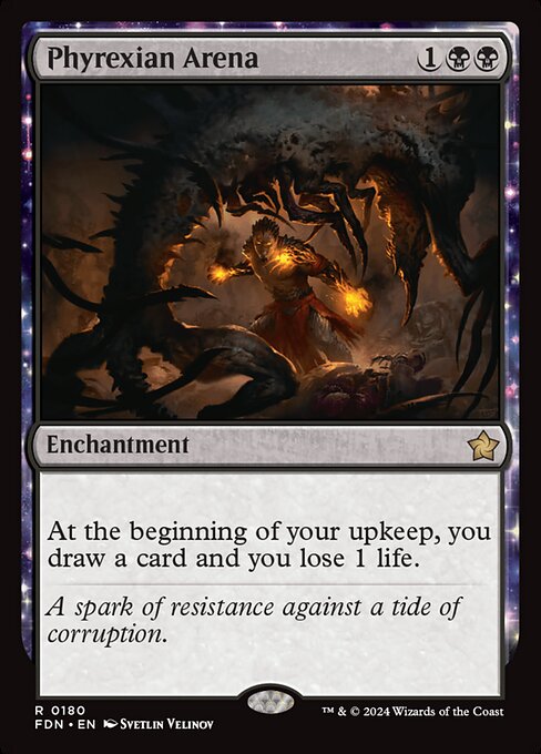 At the beginning of your upkeep, you draw a card and you lose 1 life.