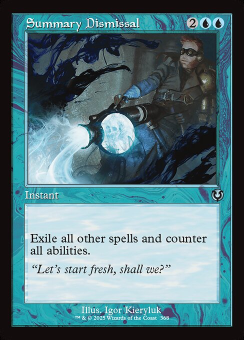 Exile all other spells and counter all abilities.