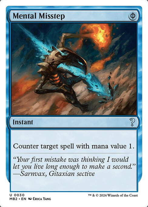 ({U/P} can be paid with either {U} or 2 life.)
Counter target spell with mana value 1.
