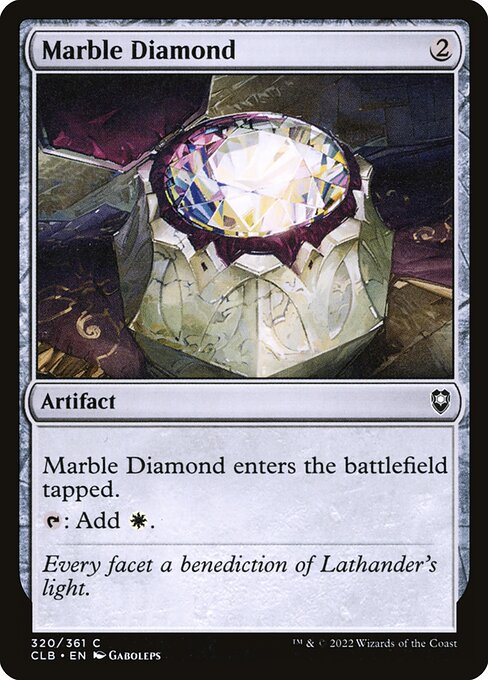 Marble Diamond enters the battlefield tapped.
{T}: Add {W}.