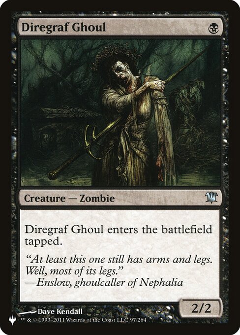 Diregraf Ghoul enters tapped.