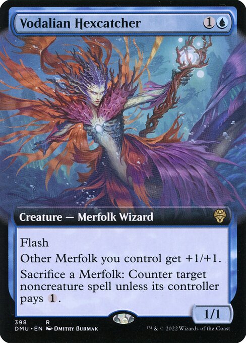 Flash
Other Merfolk you control get +1/+1.
Sacrifice a Merfolk: Counter target noncreature spell unless its controller pays {1}.
