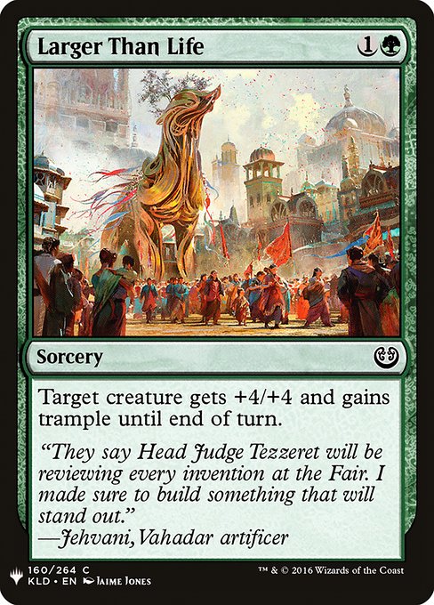 Target creature gets +4/+4 and gains trample until end of turn.