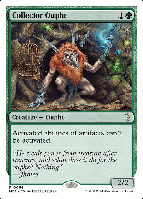 Activated abilities of artifacts can't be activated.