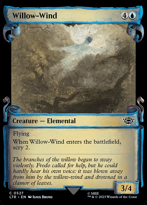 Flying
When Willow-Wind enters the battlefield, scry 2.