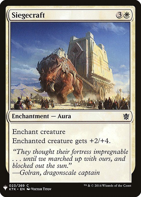 Enchant creature
Enchanted creature gets +2/+4.