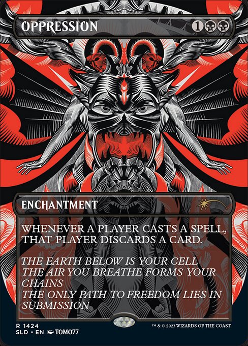 Whenever a player casts a spell, that player discards a card.