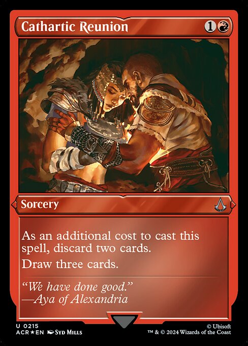 As an additional cost to cast this spell, discard two cards.
Draw three cards.