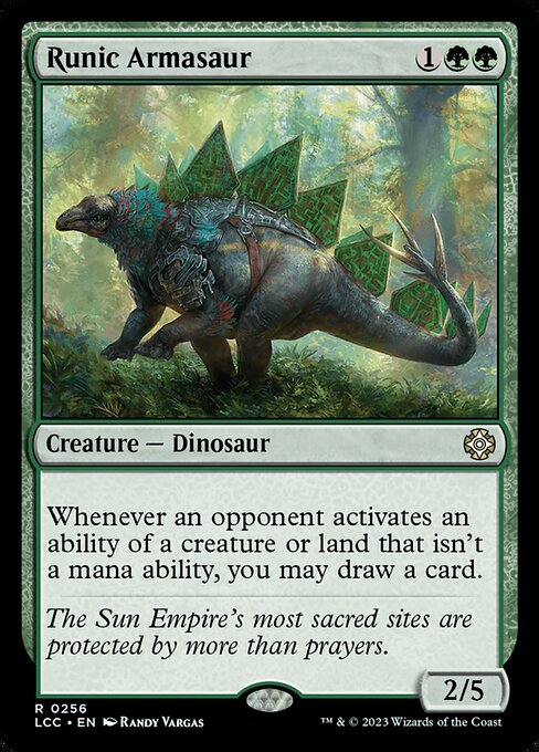 Whenever an opponent activates an ability of a creature or land that isn't a mana ability, you may draw a card.