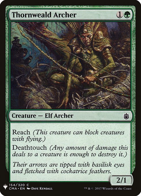 Reach, deathtouch