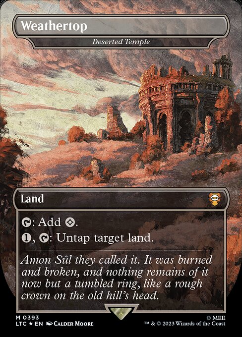 {T}: Add {C}.
{1}, {T}: Untap target land.