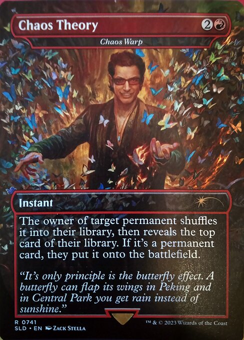 The owner of target permanent shuffles it into their library, then reveals the top card of their library. If it's a permanent card, they put it onto the battlefield.