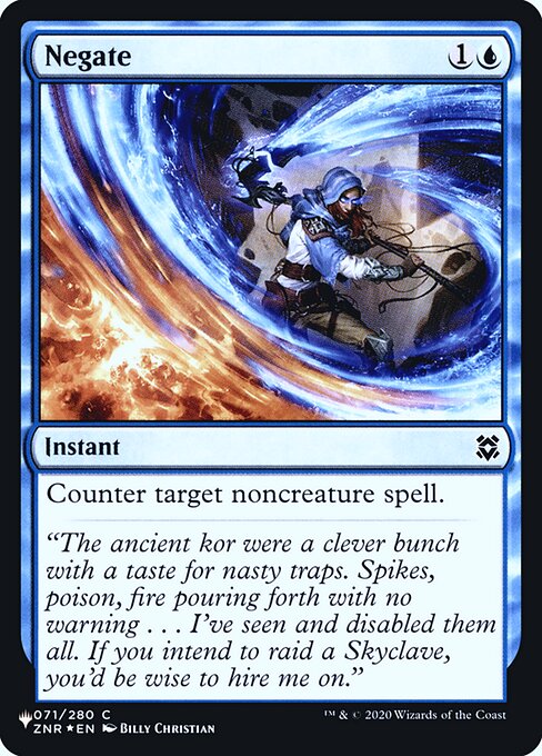 Counter target noncreature spell.
