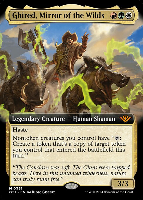 Haste
Nontoken creatures you control have "{T}: Create a token that's a copy of target token you control that entered the battlefield this turn."