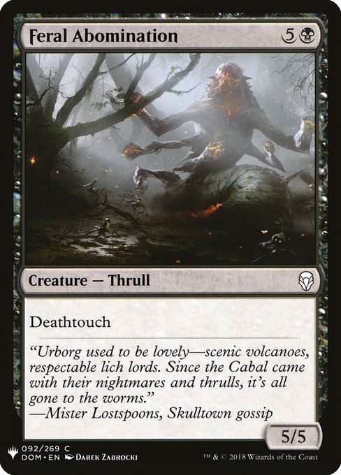 Deathtouch (Any amount of damage this deals to a creature is enough to destroy it.)