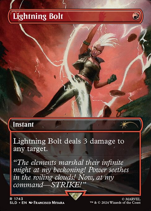 Lightning Bolt deals 3 damage to any target.