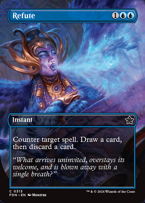 Counter target spell. Draw a card, then discard a card.