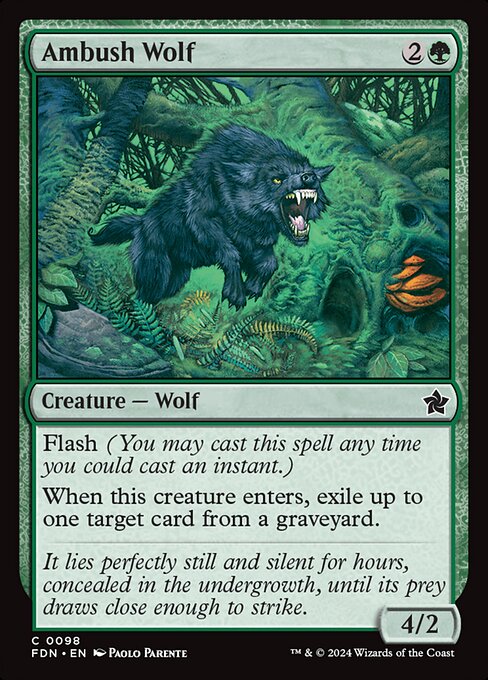 Flash (You may cast this spell any time you could cast an instant.)
When this creature enters, exile up to one target card from a graveyard.