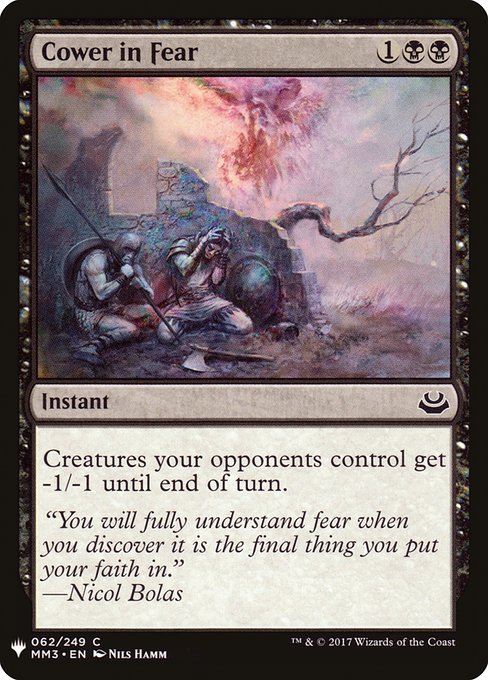 Creatures your opponents control get -1/-1 until end of turn.