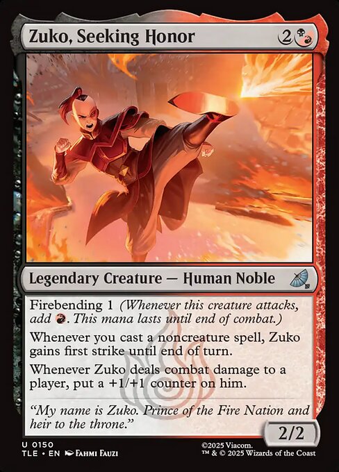 Zuko, Seeking Honor (Foil)