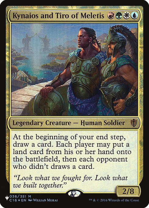 At the beginning of your end step, draw a card. Each player may put a land card from their hand onto the battlefield, then each opponent who didn't draws a card.