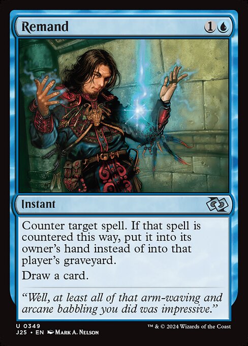 Counter target spell. If that spell is countered this way, put it into its owner's hand instead of into that player's graveyard.
Draw a card.