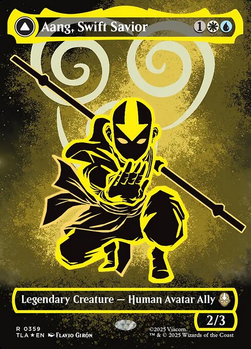 Aang, Swift Savior // Aang and La, Ocean's Fury (Foil)