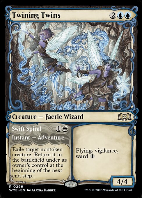 Flying, vigilance, ward {1} Exile target nontoken creature. Return it to the battlefield under its owner's control at the beginning of the next end step.