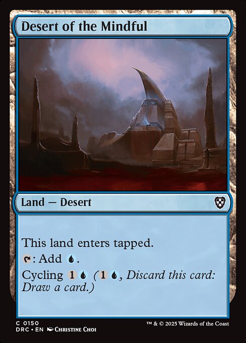 This land enters tapped.
{T}: Add {U}.
Cycling {1}{U} ({1}{U}, Discard this card: Draw a card.)