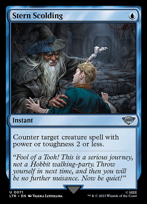 Counter target creature spell with power or toughness 2 or less.