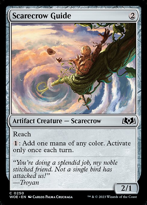 Reach
{1}: Add one mana of any color. Activate only once each turn.