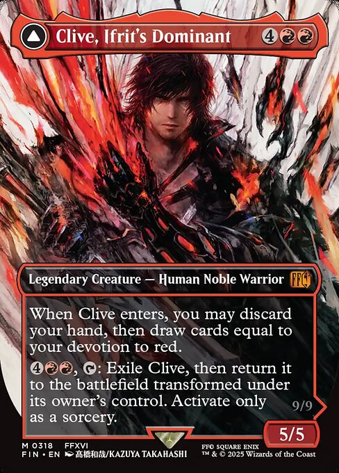 Clive, Ifrit's Dominant // Ifrit, Warden of Inferno (Foil)