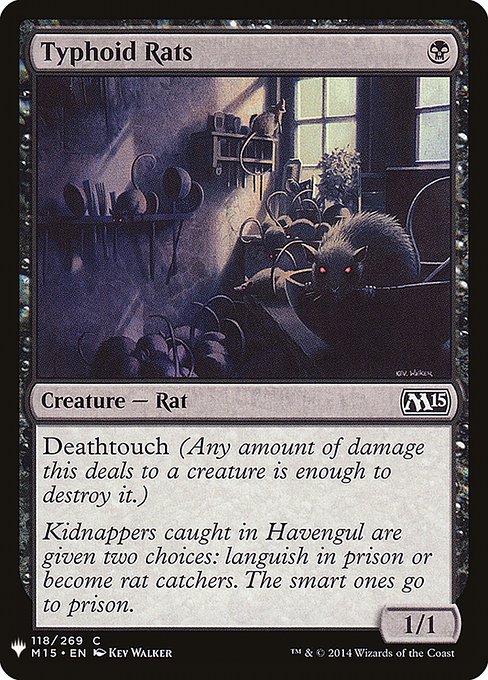 Deathtouch (Any amount of damage this deals to a creature is enough to destroy it.)