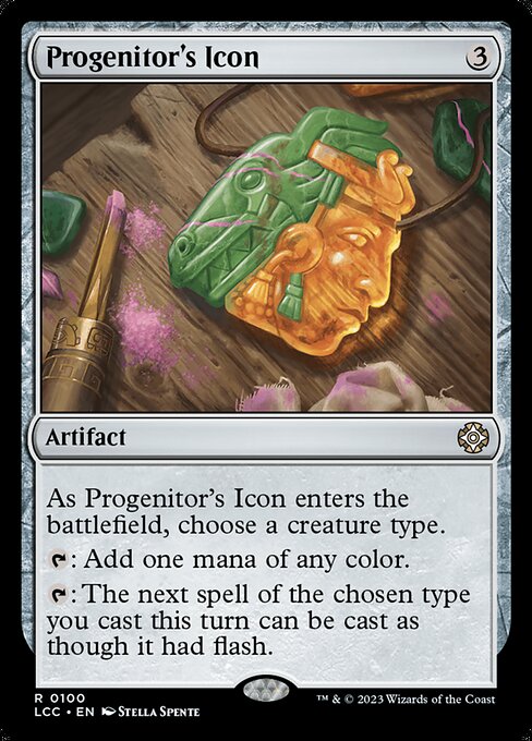 As this artifact enters, choose a creature type.
{T}: Add one mana of any color.
{T}: The next spell of the chosen type you cast this turn can be cast as though it had flash.