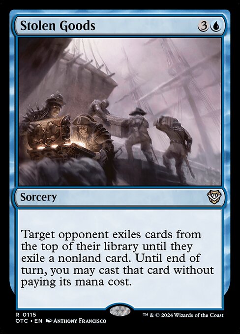 Target opponent exiles cards from the top of their library until they exile a nonland card. Until end of turn, you may cast that card without paying its mana cost.