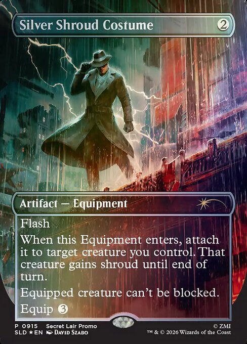 Silver Shroud Costume (Foil)