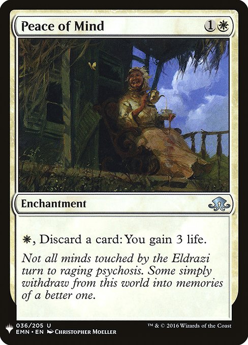 {W}, Discard a card: You gain 3 life.