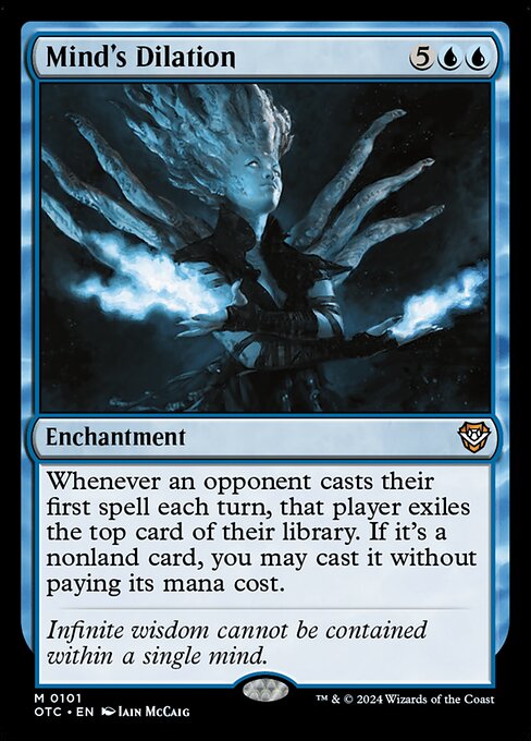 Whenever an opponent casts their first spell each turn, that player exiles the top card of their library. If it's a nonland card, you may cast it without paying its mana cost.