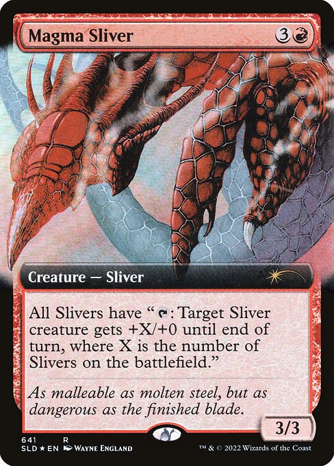 All Slivers have "{T}: Target Sliver creature gets +X/+0 until end of turn, where X is the number of Slivers on the battlefield."