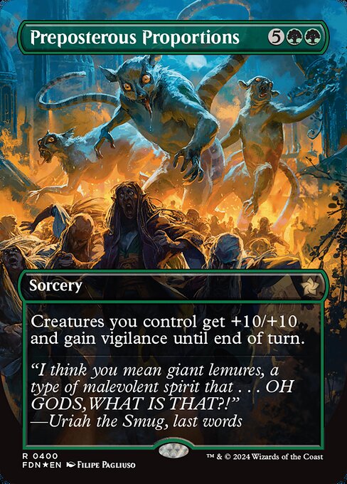 Creatures you control get +10/+10 and gain vigilance until end of turn.