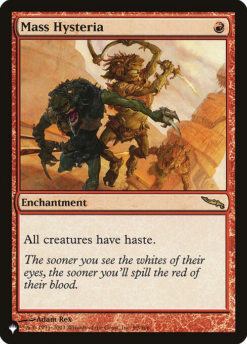 All creatures have haste.