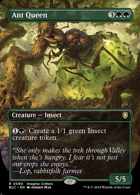{1}{G}: Create a 1/1 green Insect creature token.