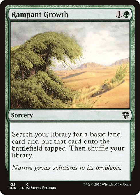 Search your library for a basic land card, put that card onto the battlefield tapped, then shuffle.