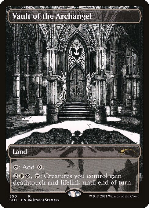{T}: Add {C}.
{2}{W}{B}, {T}: Creatures you control gain deathtouch and lifelink until end of turn.