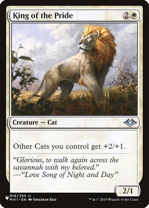 Other Cats you control get +2/+1.