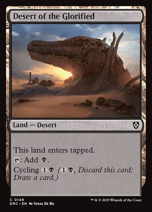 This land enters tapped.
{T}: Add {B}.
Cycling {1}{B} ({1}{B}, Discard this card: Draw a card.)