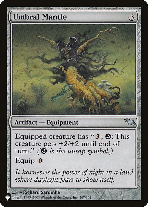 Equipped creature has "{3}, {Q}: This creature gets +2/+2 until end of turn." ({Q} is the untap symbol.)
Equip {0}